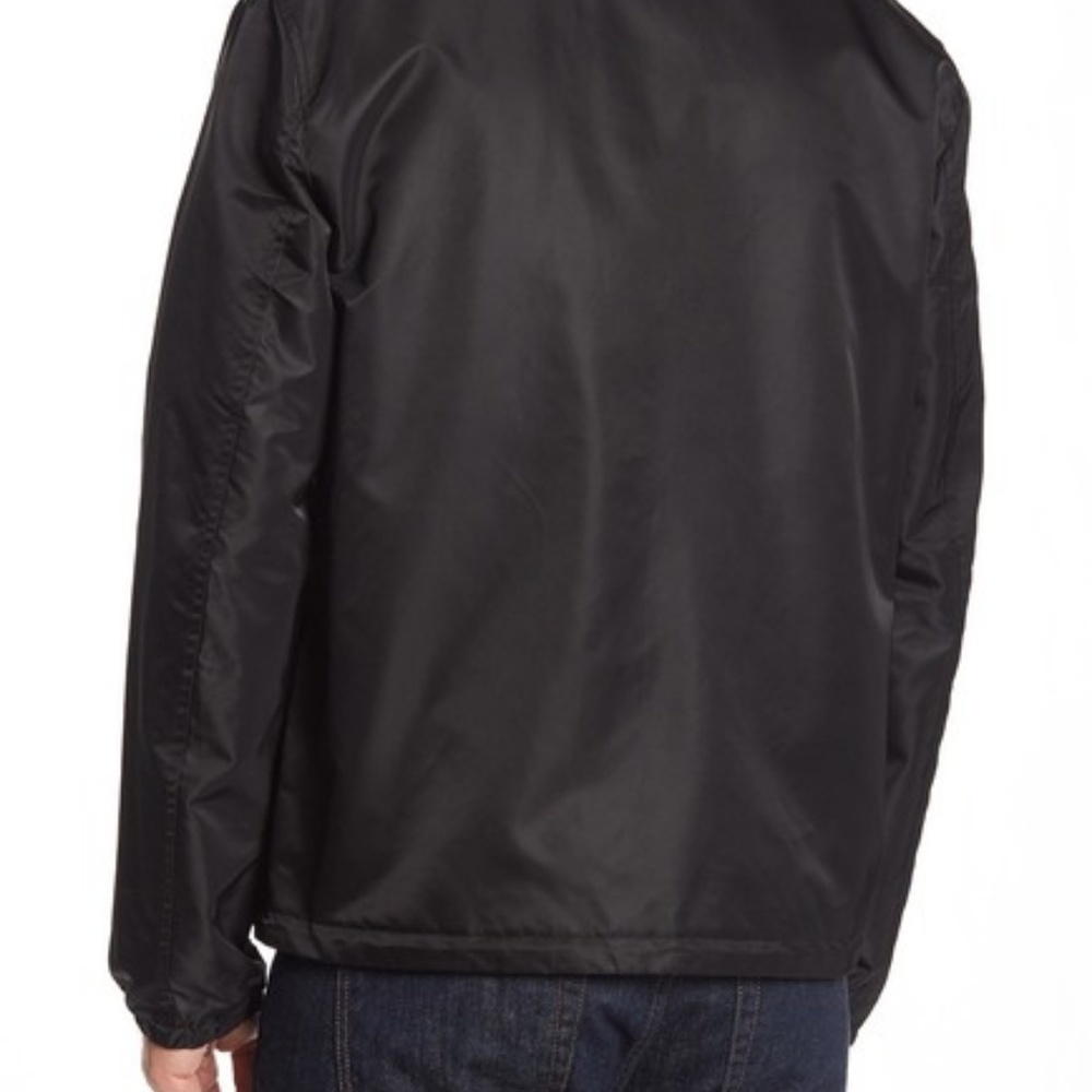 Levis Retro Coach Stripe Satin Track Jacket Black - Picture 3 of 5